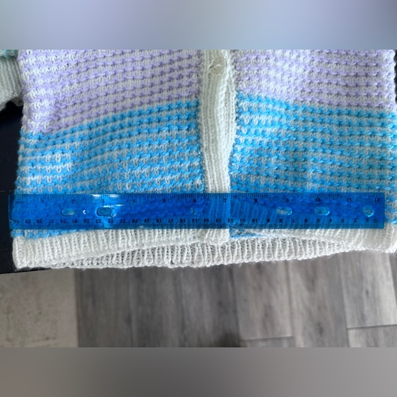 Hand Knit Toddler Hooded Sweater - Picture 2 of 5